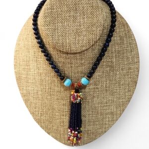 Josephine Signed Boho Beaded Necklace